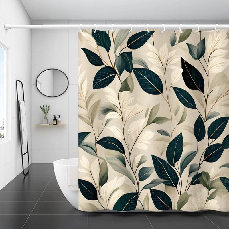 LLSCL Fabric Shower Curtain Liner with Magnets, Waterproof Hotel Quality, 72 x 72 Machine Washable - Image 1
